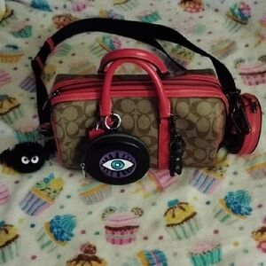 Coach Ventura Satchel 27 With Matching Accessorie Zip Pouch